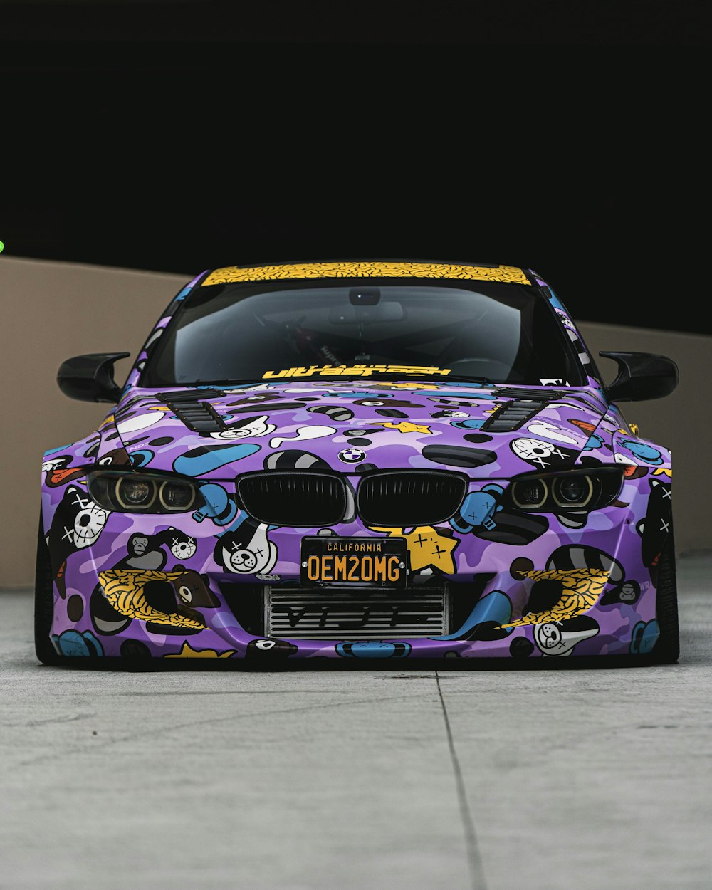 Porsche 911 violette et noire
