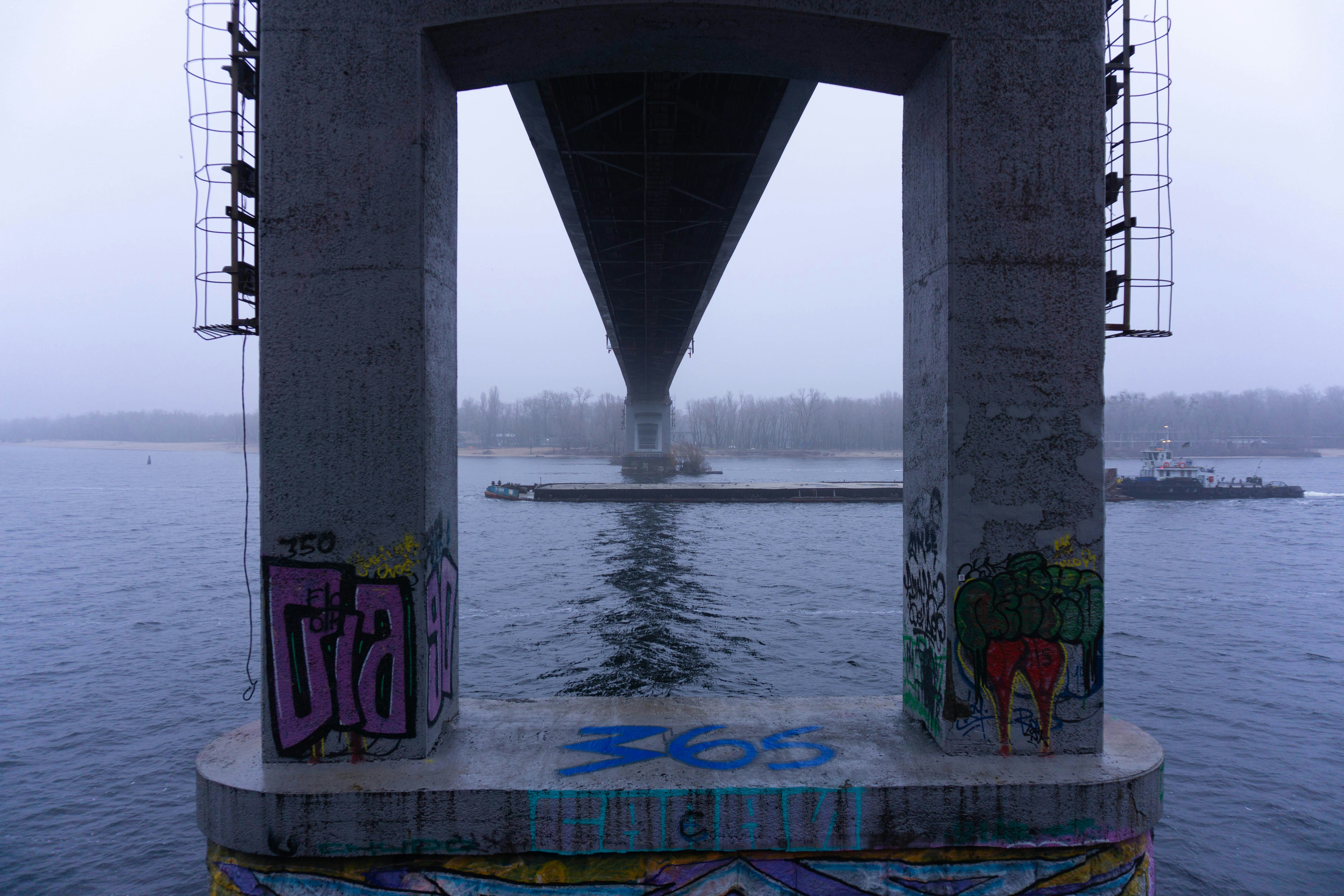 blue green and white abstract painting