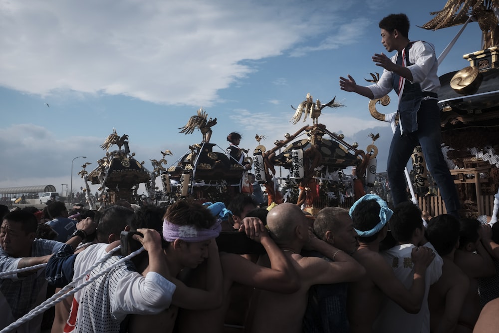 people gathering on beach during daytime