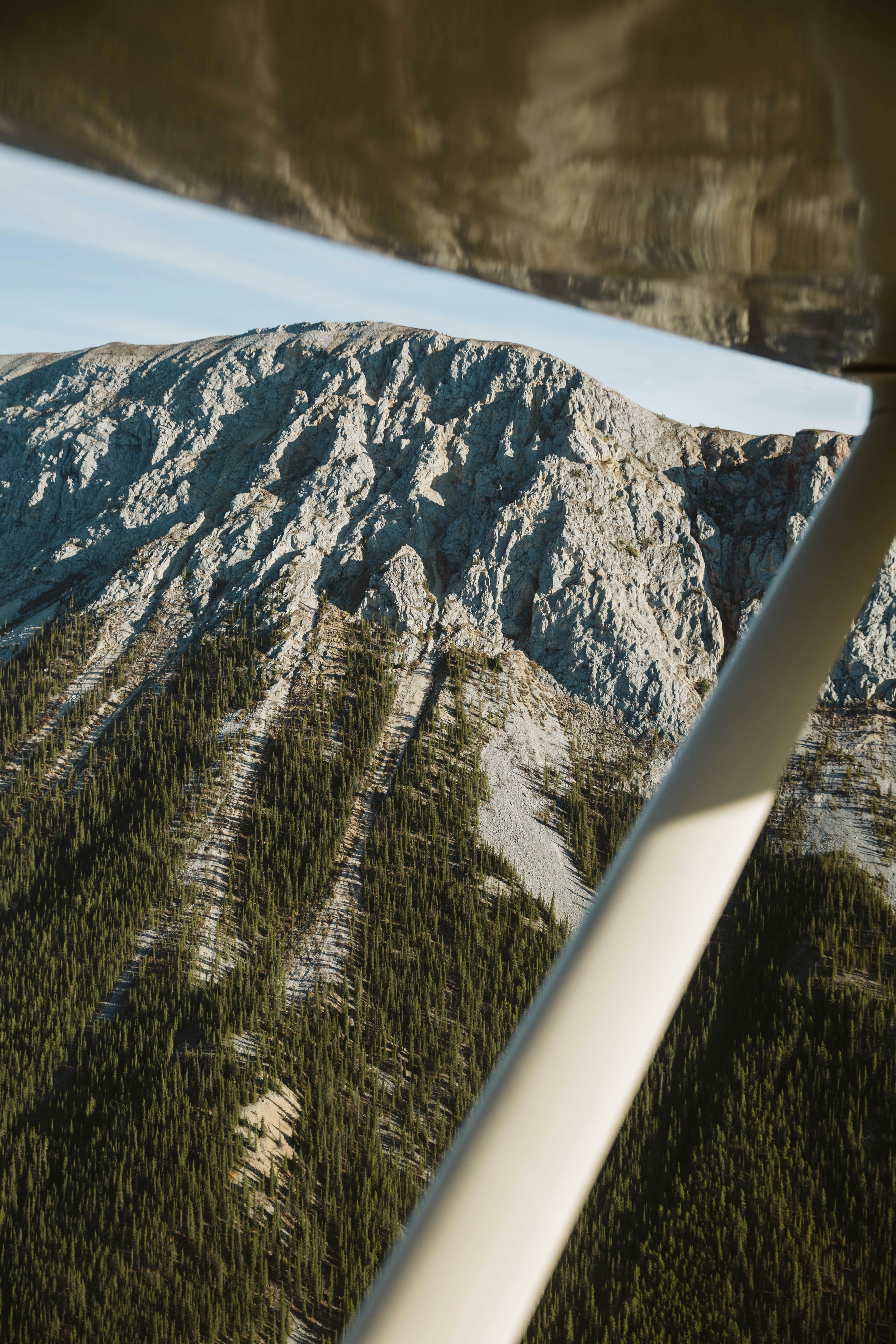 Rocky cliffside of mountain