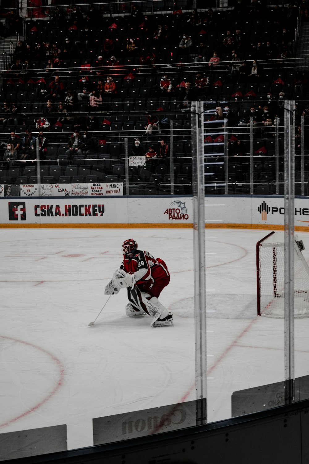 ice hockey players on ice hockey stadium