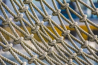 brown rope on black background