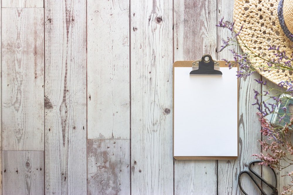 white wooden board on white wooden wall