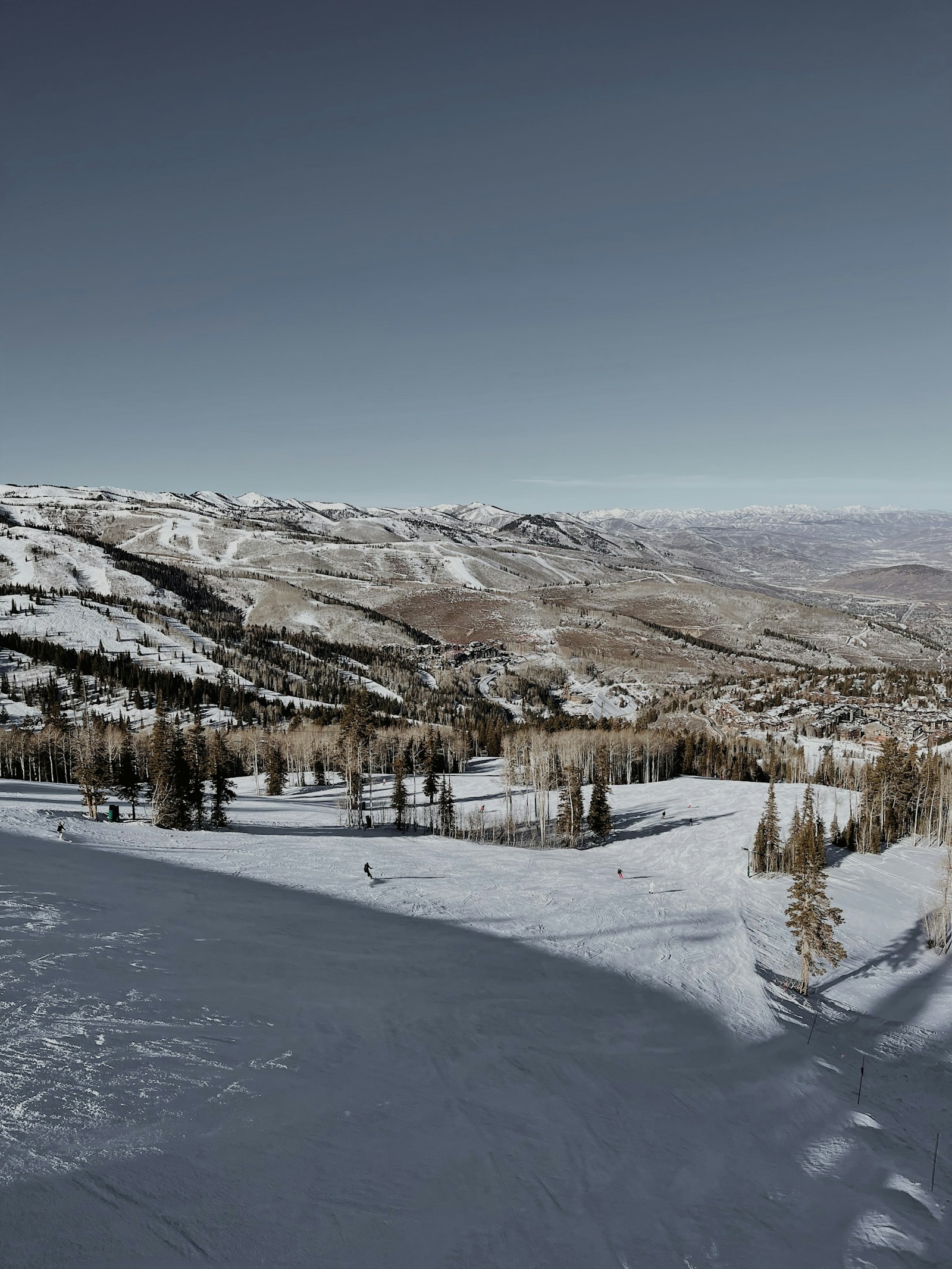 Snow-covered mountain at Deer Valley in Park City during daytime