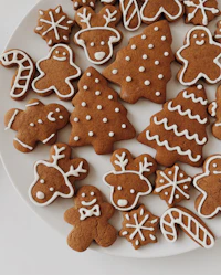 Round cookie cutters on a floured surface