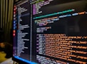 black flat screen computer monitor