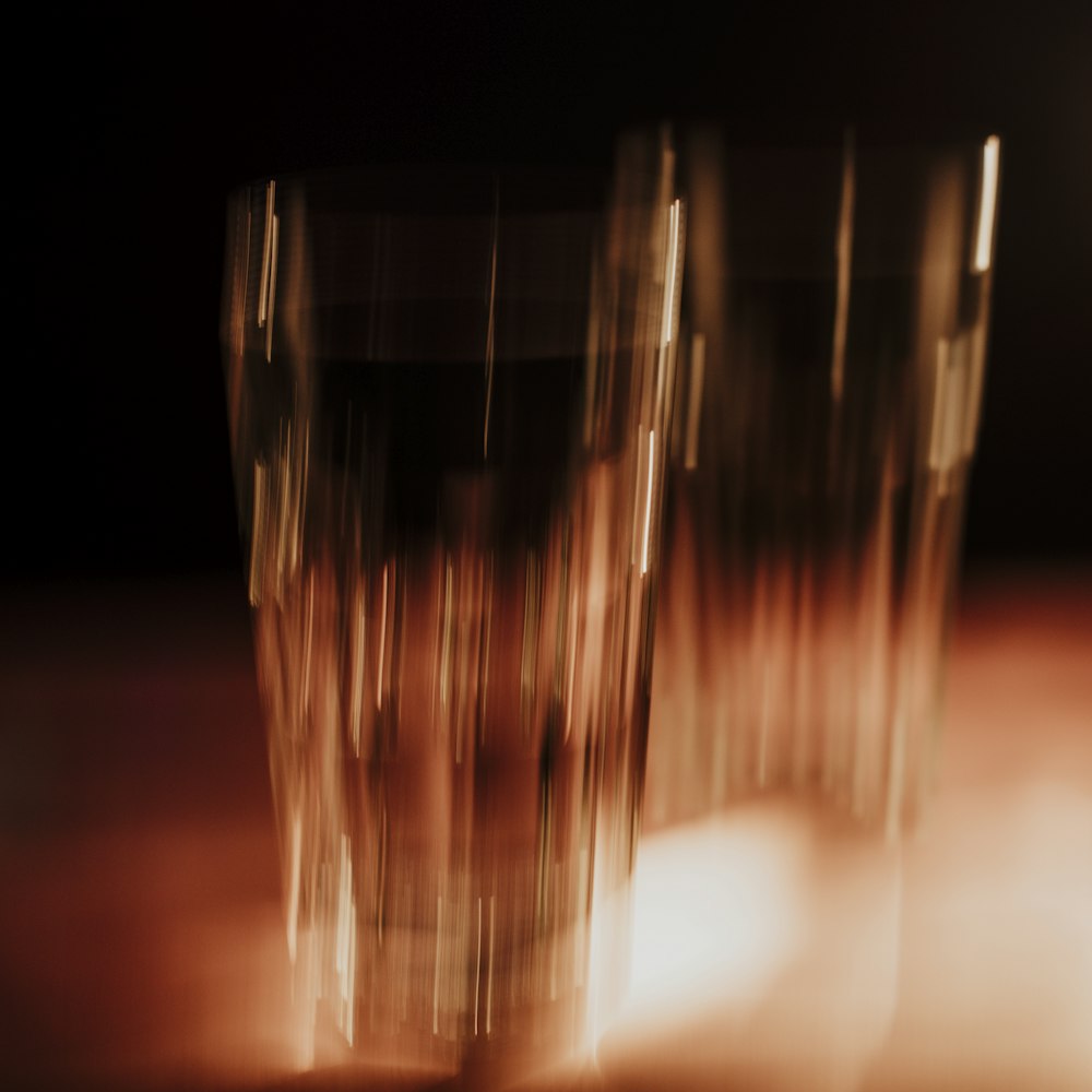 clear drinking glass with water