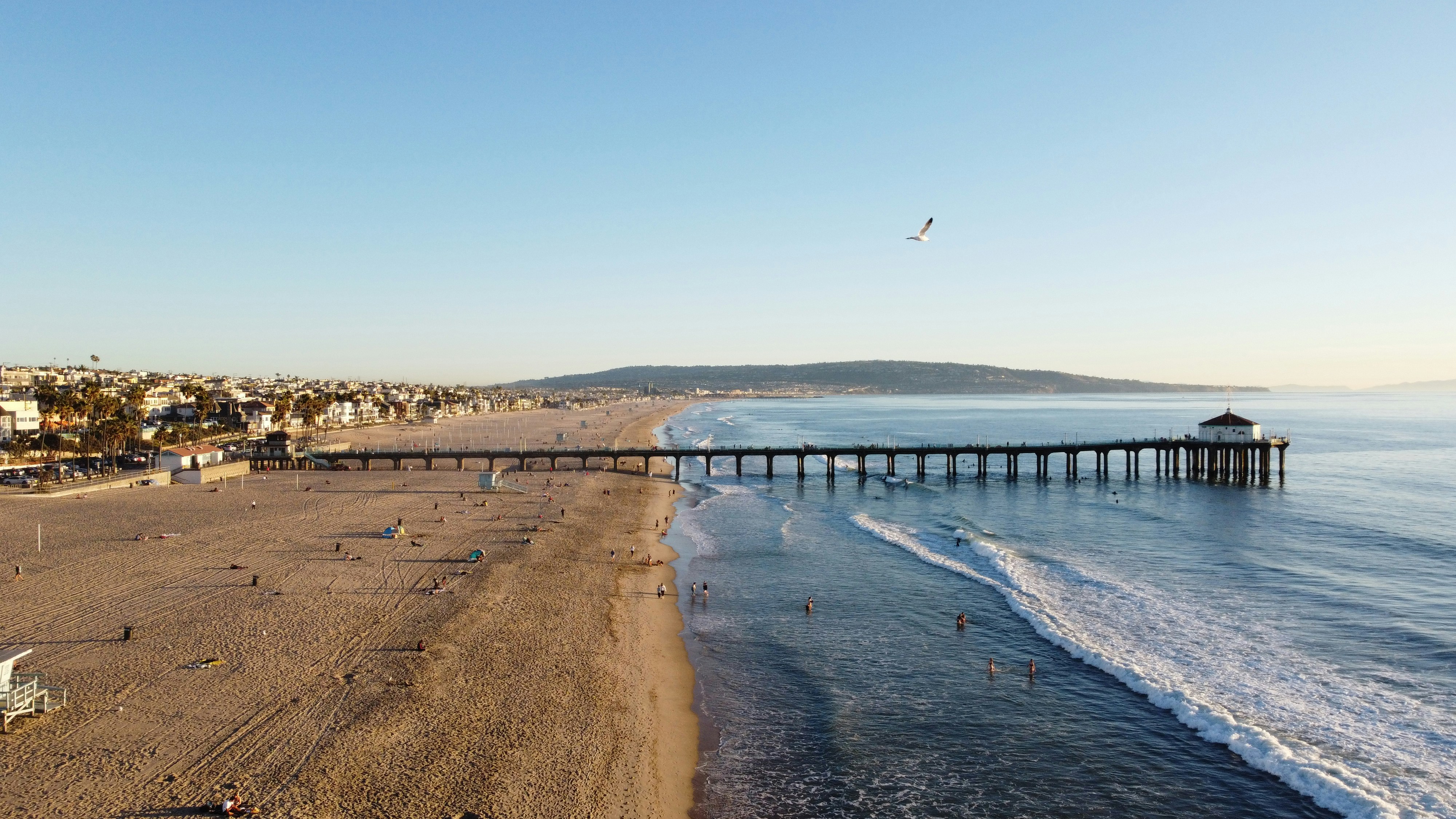 The Sun sets over Manhattan Beach, CA on a December afternoon.