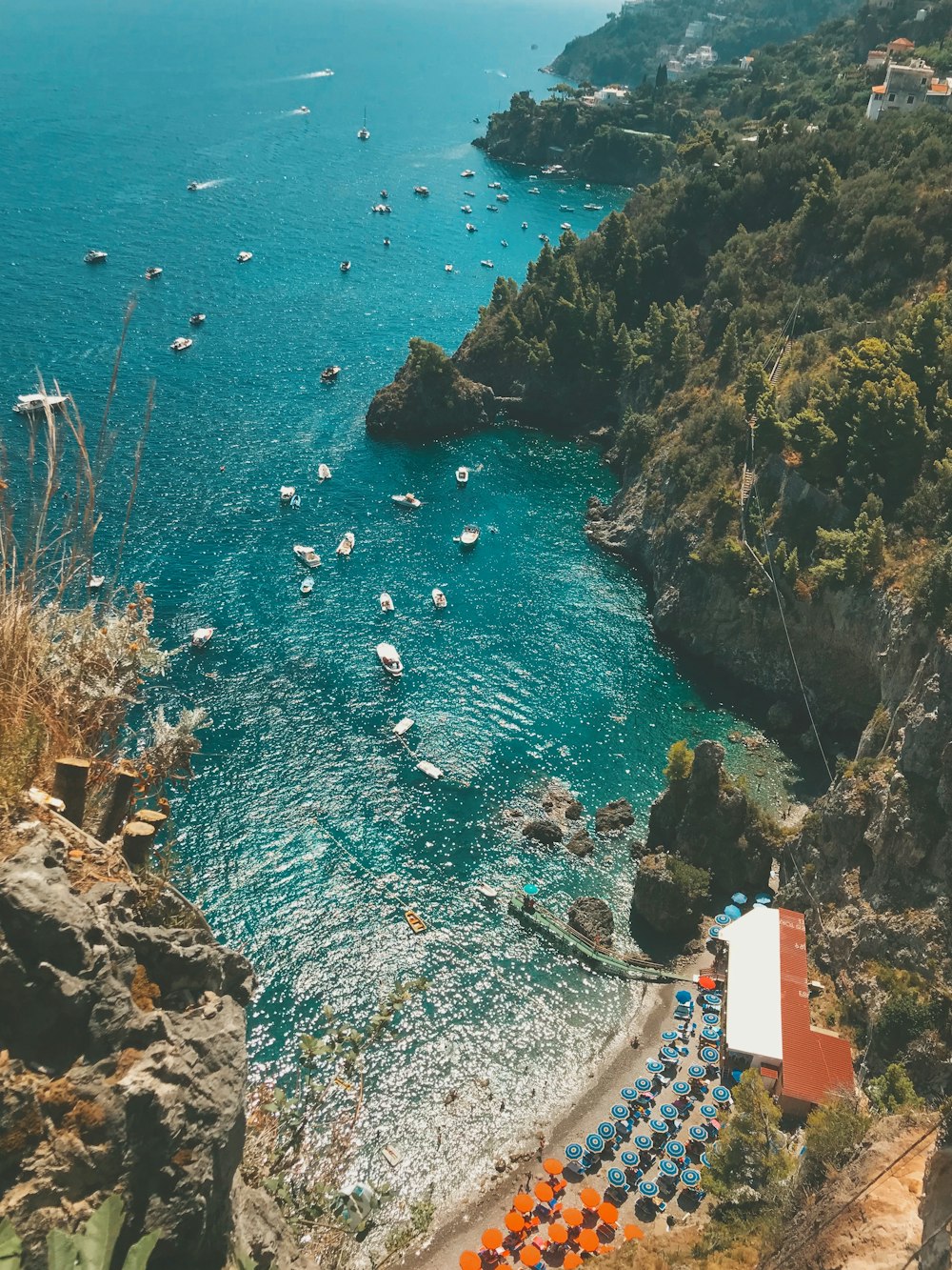 aerial view of body of water during daytime