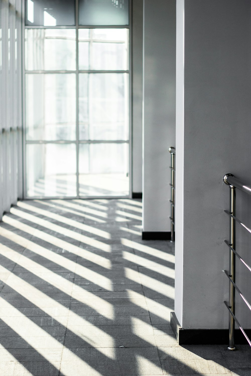 white and black checkered floor