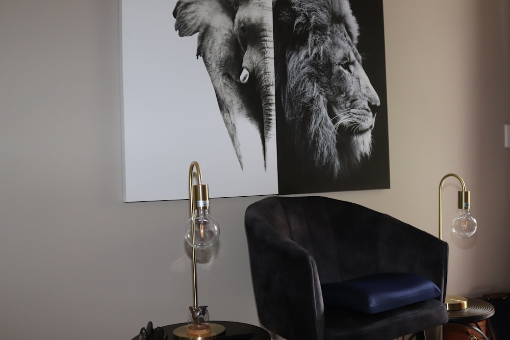 brass trophy on black table