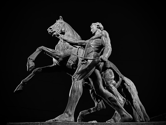 A powerful image representing masculine energy and leadership.