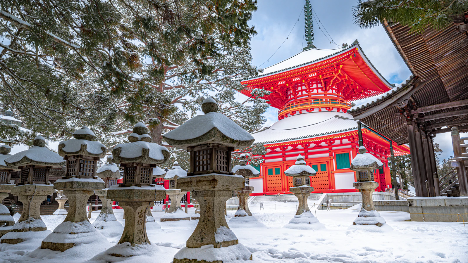 冬の高野山