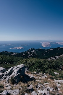 A panoramic view of the island showcasing its diverse landscapes.