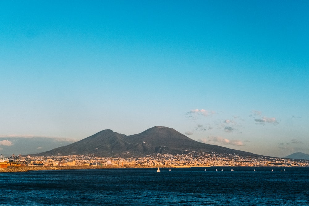 mountain ranges across the sea