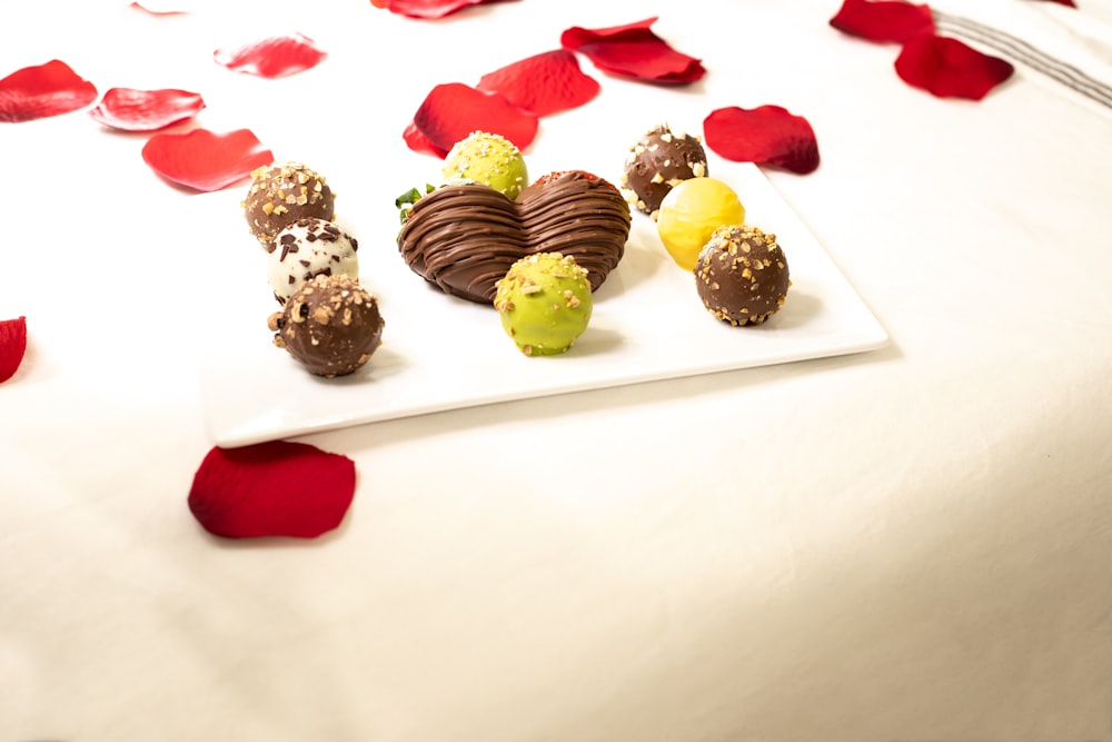 chocolate cupcakes on white ceramic plate