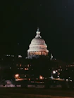 Capitol dome building at night