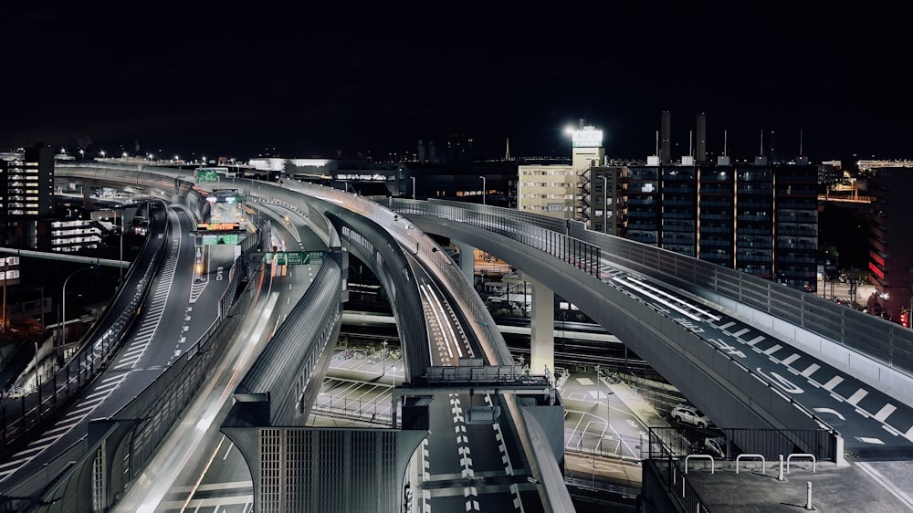 cars on road during night time