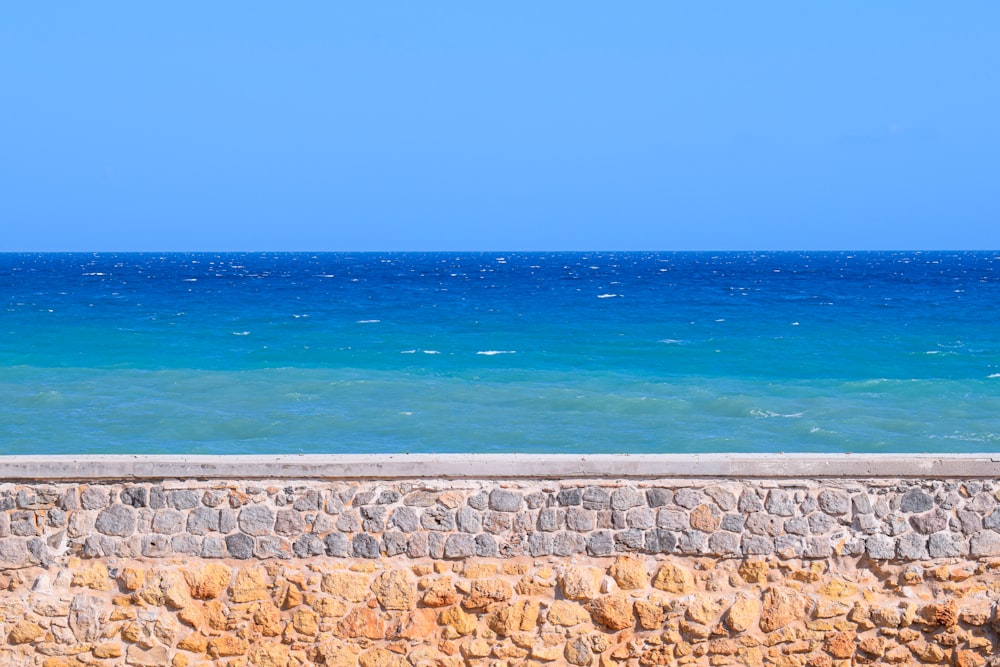 brown concrete wall near sea during daytime