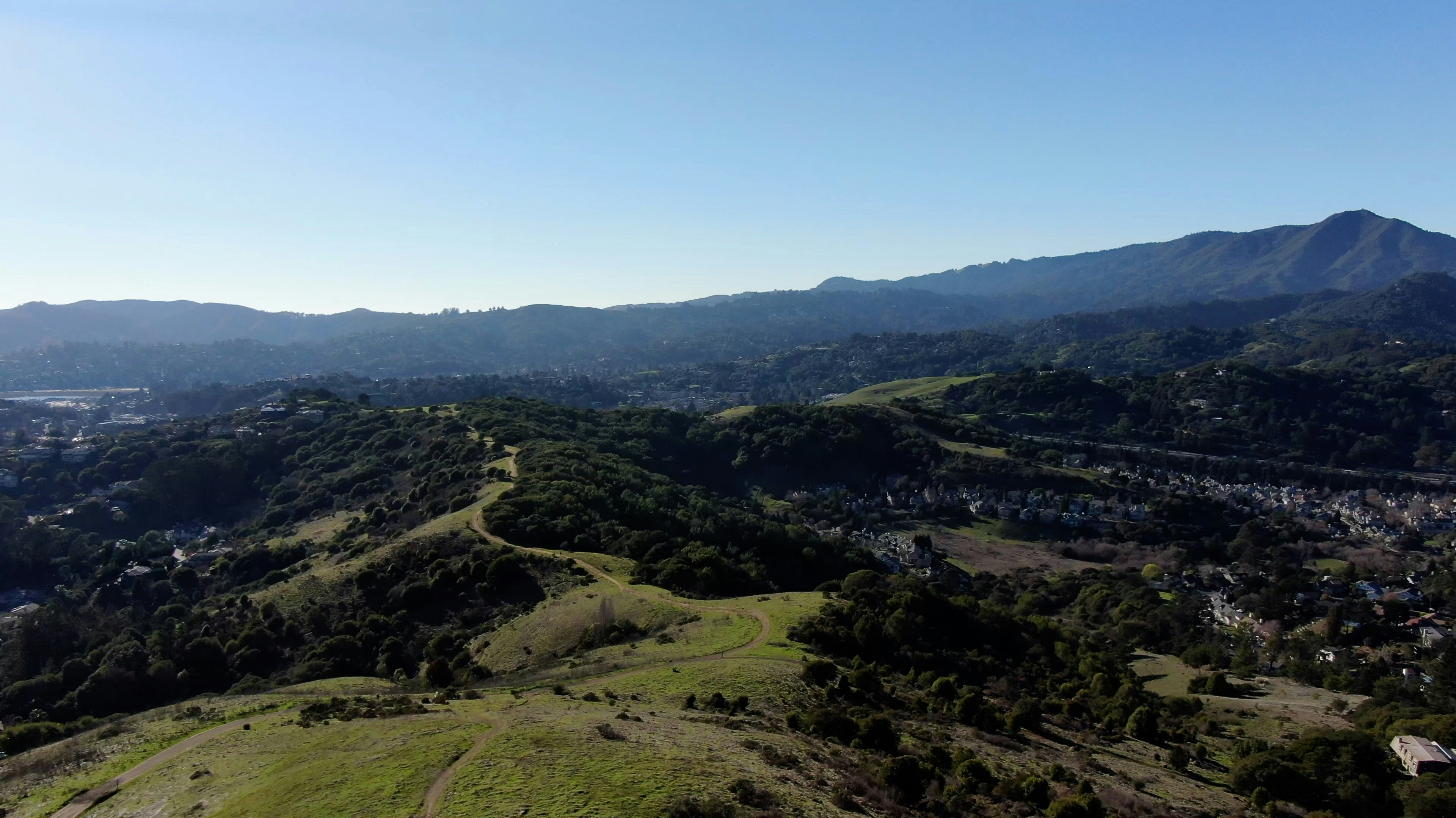 Mt. Tamalpais from Corte Madera, California.