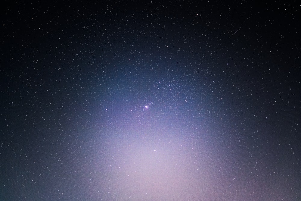 blue sky with stars during night time