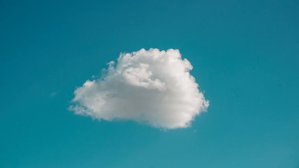 white clouds and blue sky