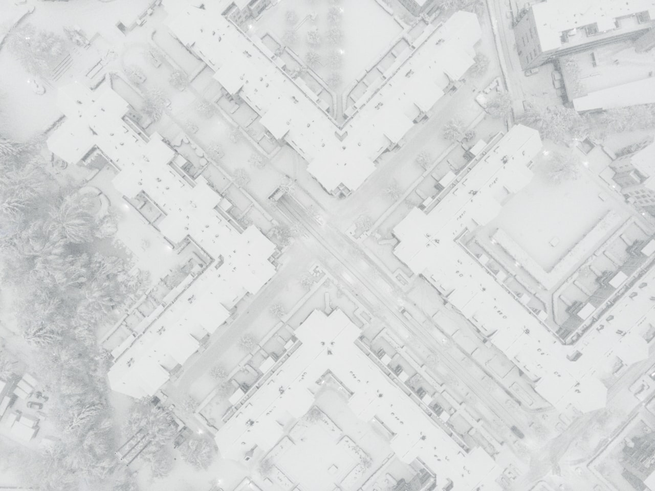 Vue aérienne de Zurich
