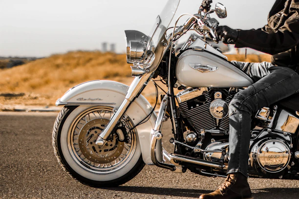 black and silver bajaj avenger motorcycle