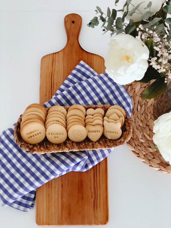 brown cookies on brown woven basket