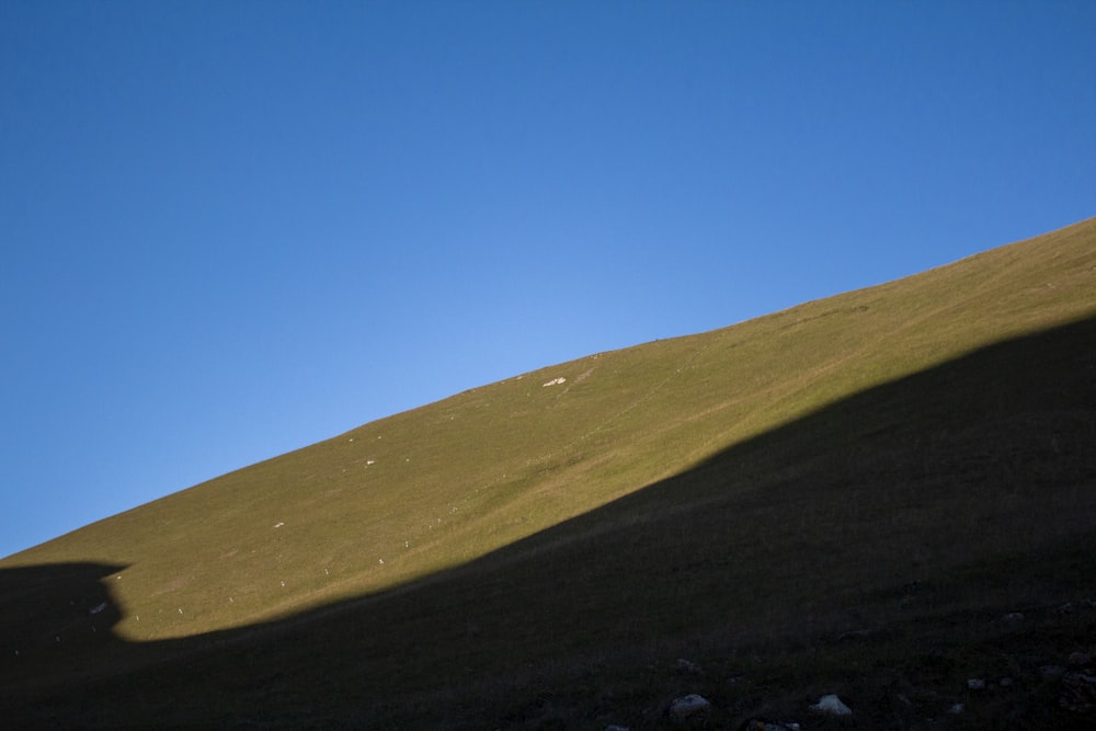 campo de grama verde sob o céu azul durante o dia