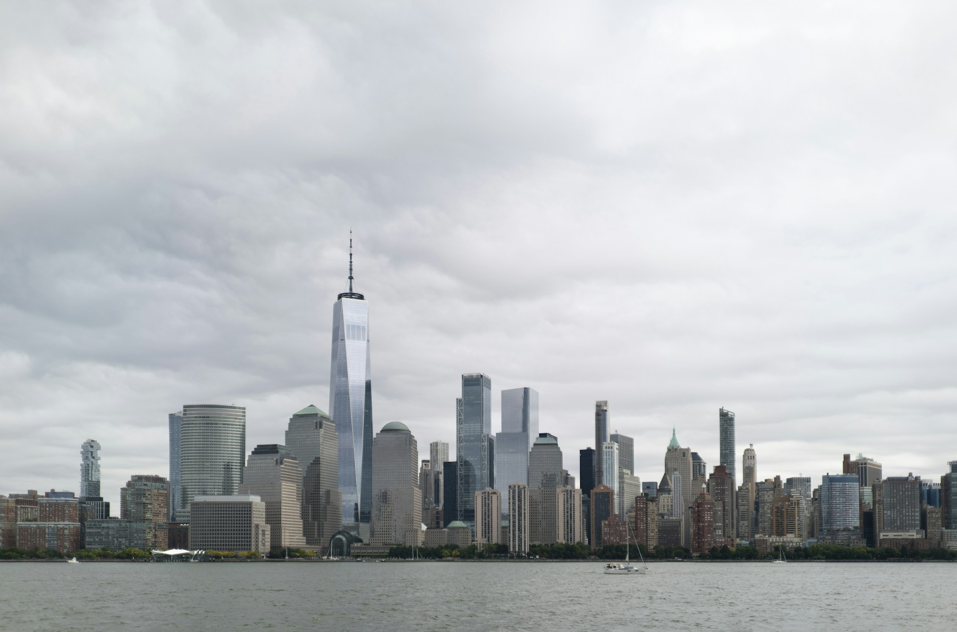 city skyline under white sky during daytime