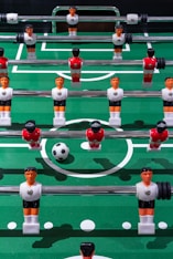 group of people playing soccer