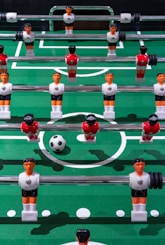 group of people playing soccer