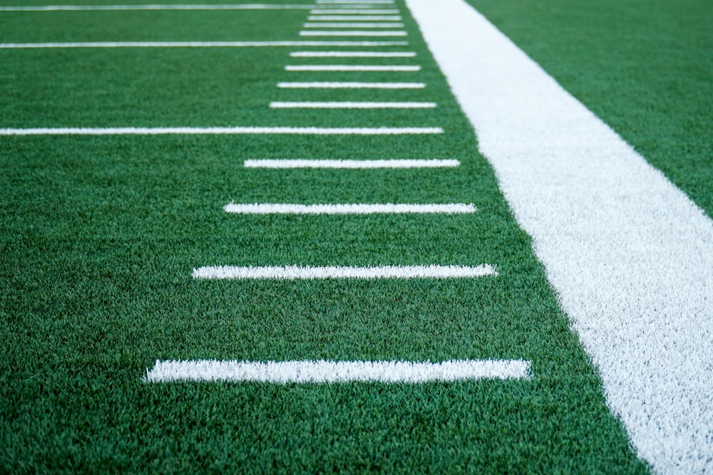 green and white stripe pathway