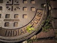 A map of Indianapolis highlighting key neighborhoods and plumbing service areas.