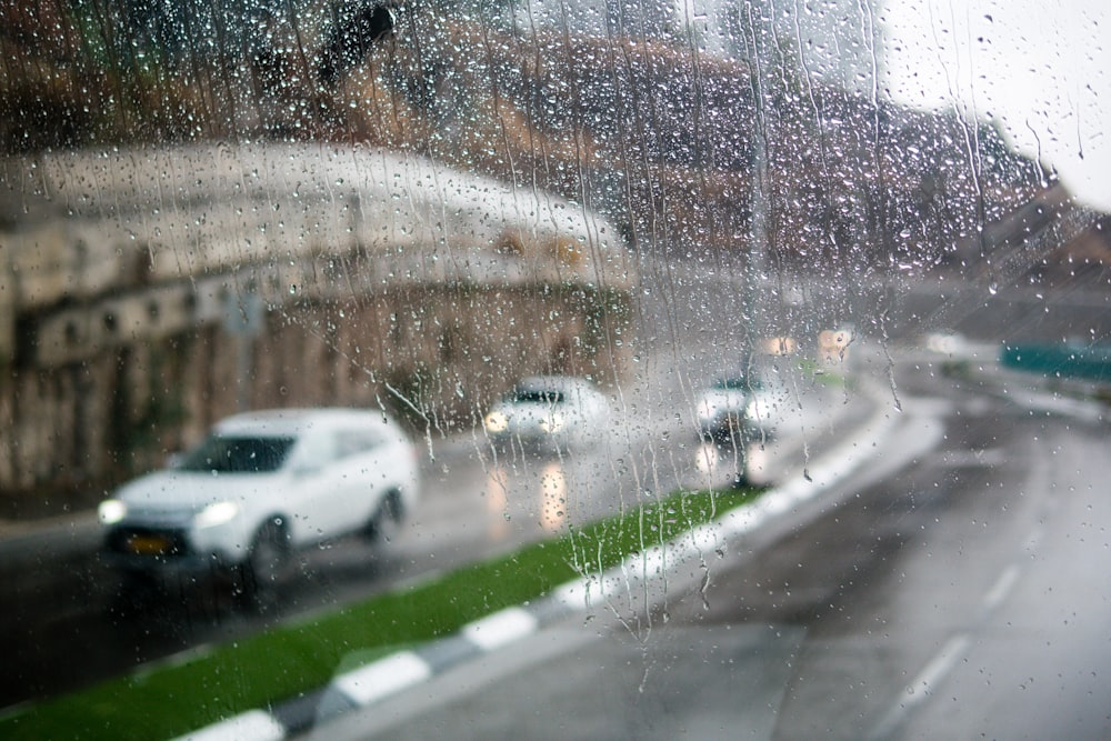 white car on road during daytime