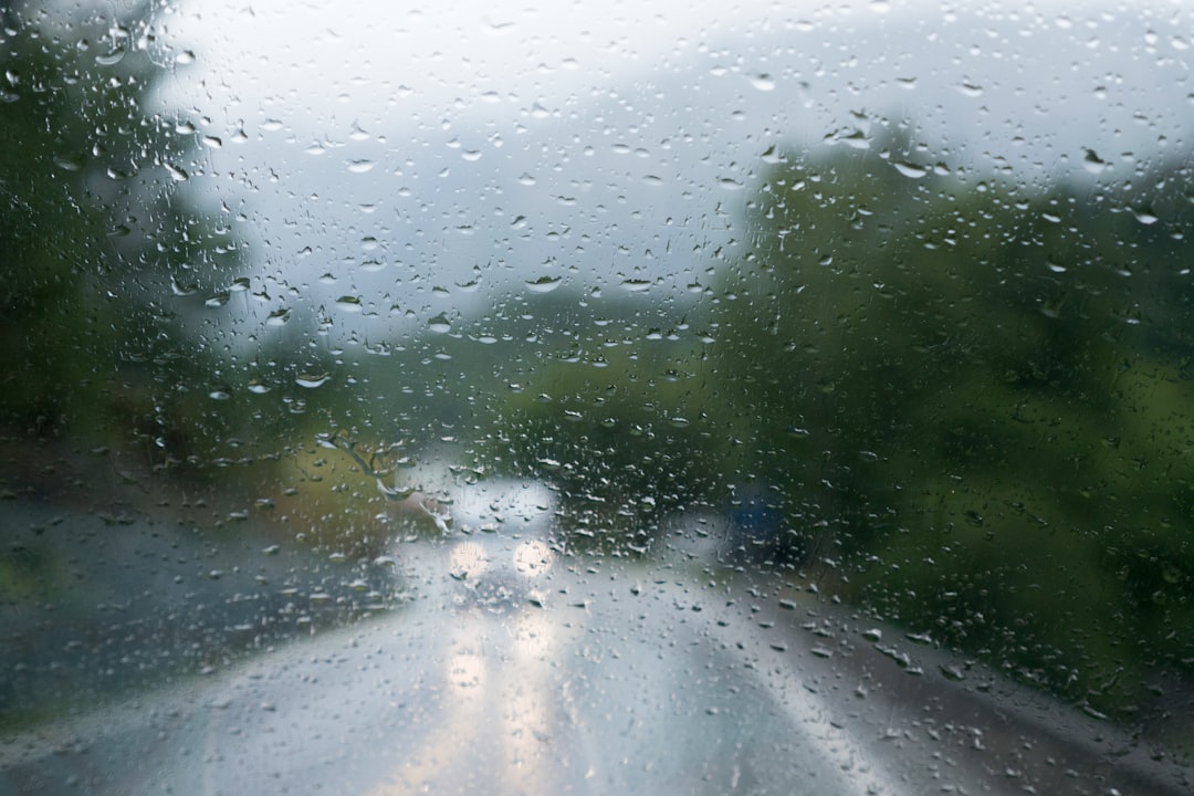 water droplets on glass window