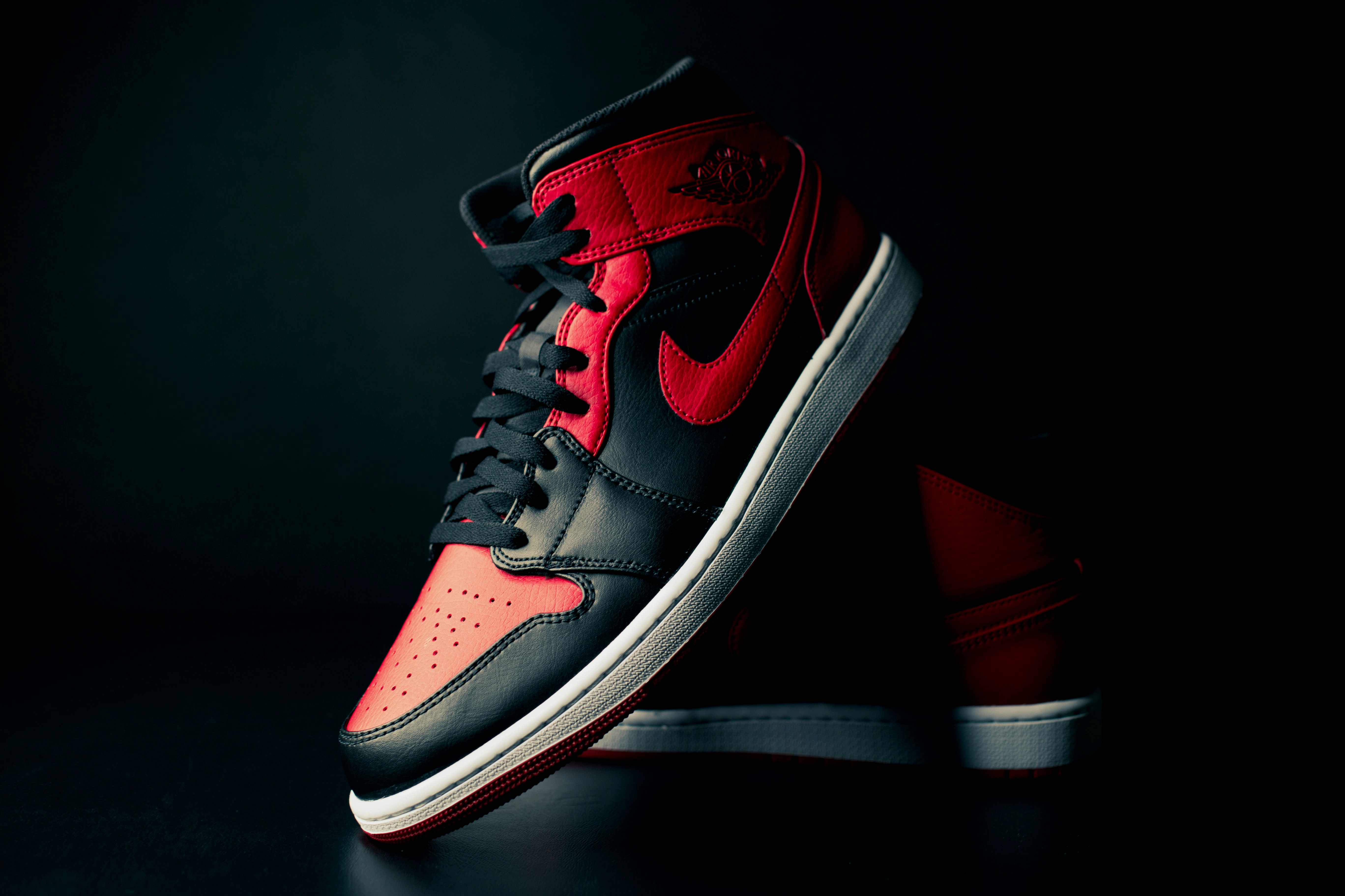 red and white nike crop top