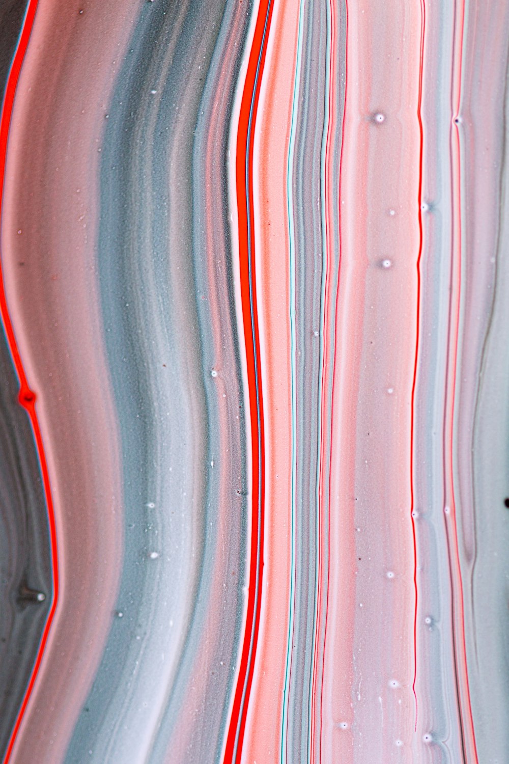 pintura abstrata vermelha branca e azul