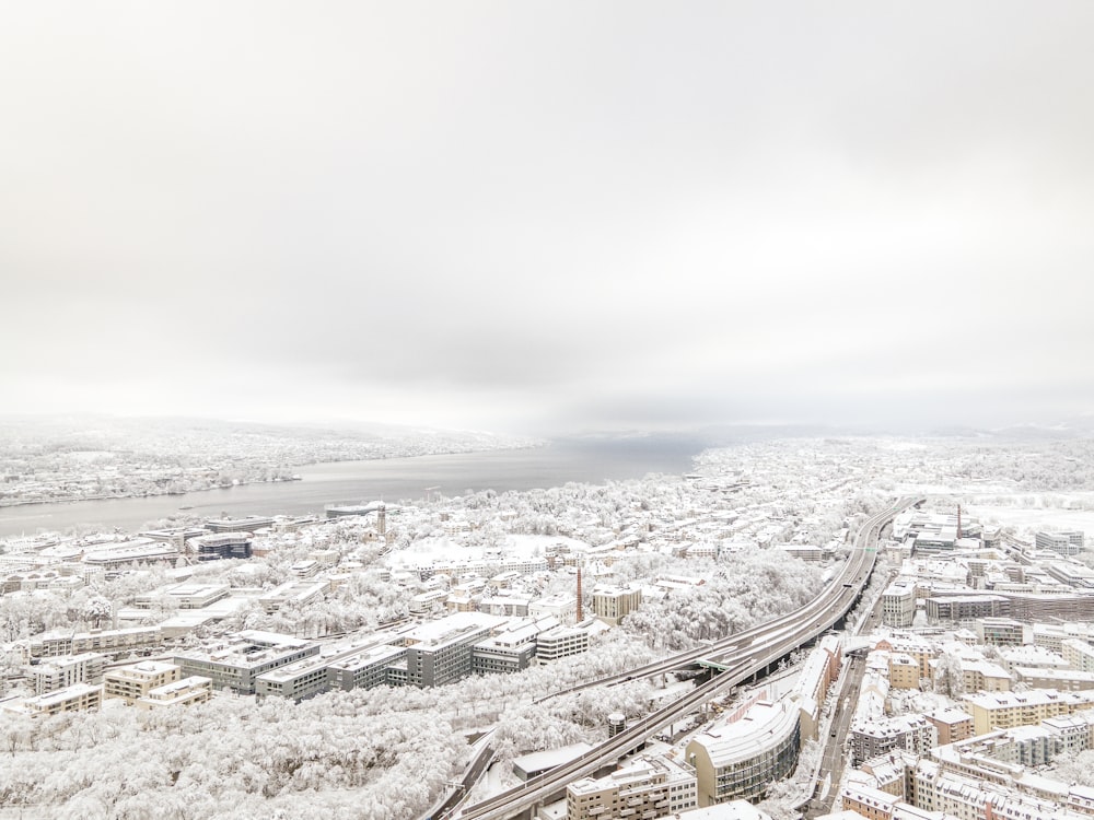 aerial view of city during daytime