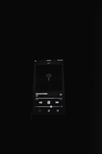 black smartphone showing black screen