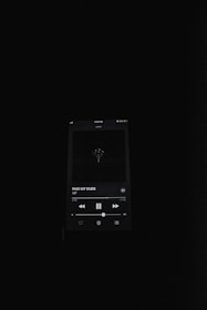 black smartphone showing black screen