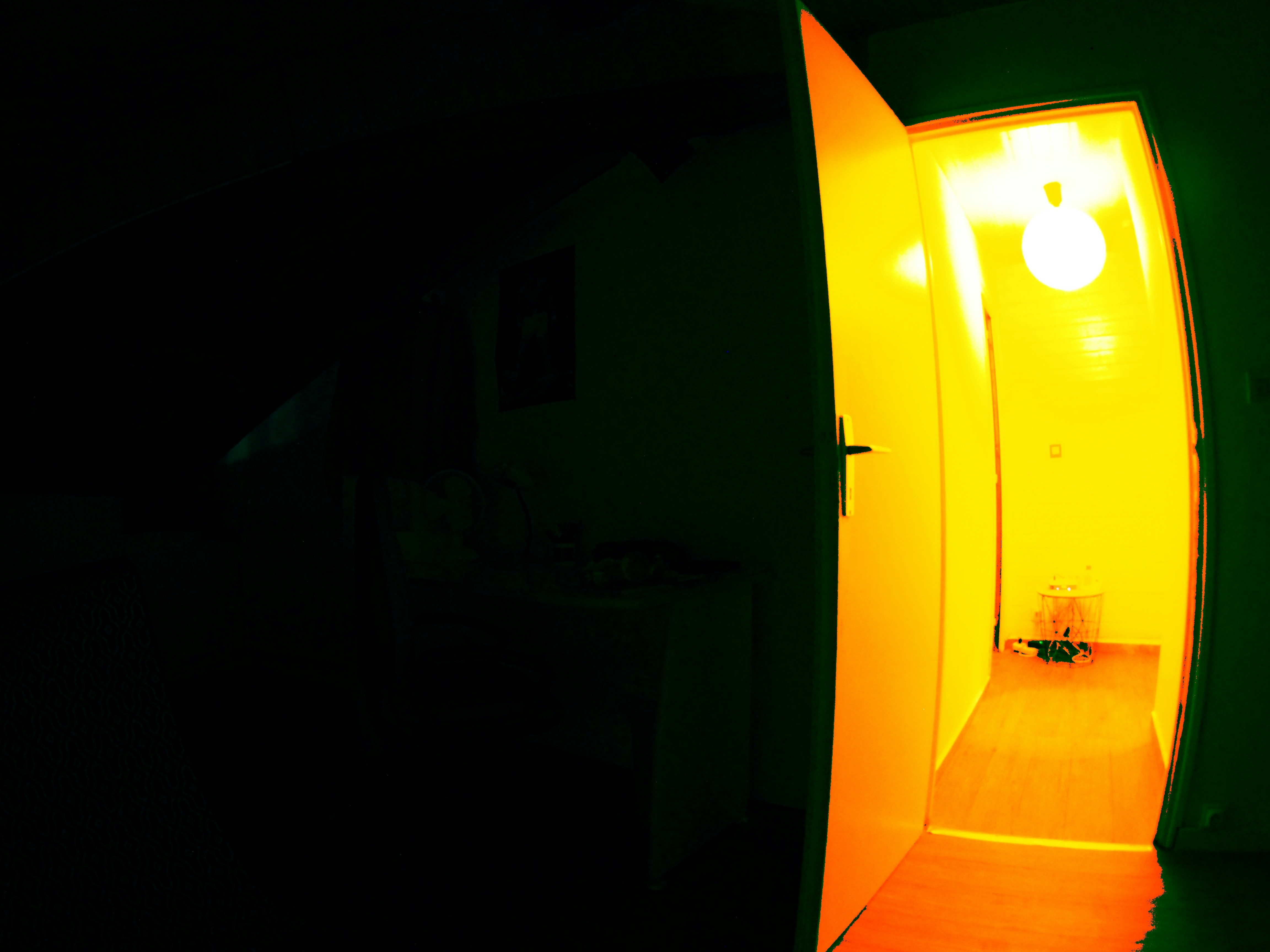 Neon lighting beauty setup