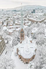 aerial view of city buildings during daytime