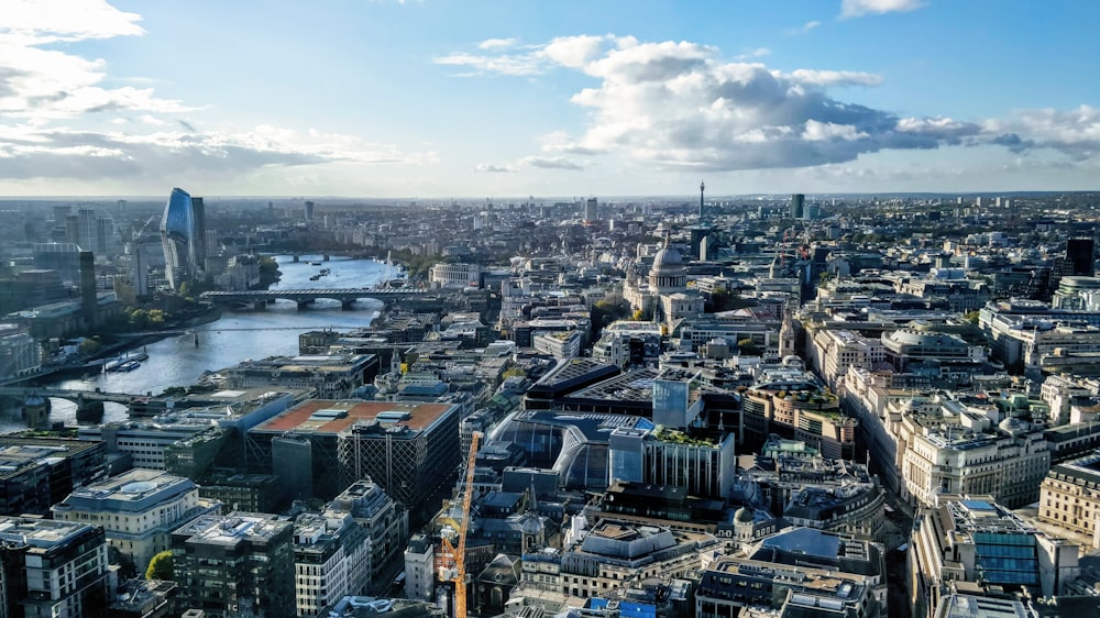 aerial view of city buildings during daytime