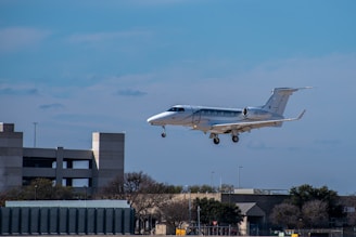 white and blue passenger plane in the sky during daytime