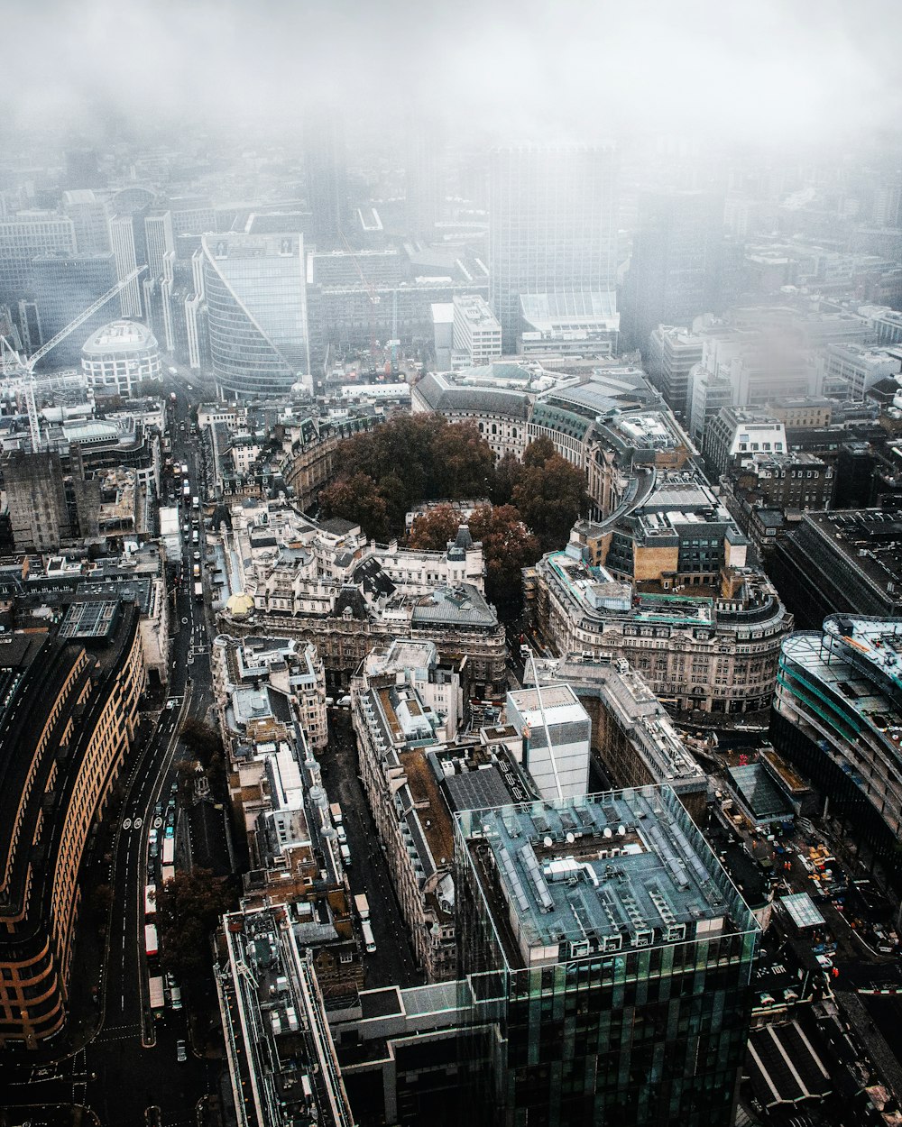 aerial view of city buildings during daytime