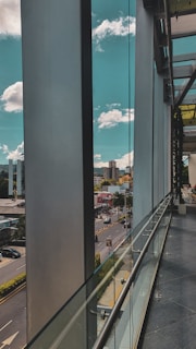 Urban rooftop scene with Abhishek capturing the city skyline, blending technology and life.