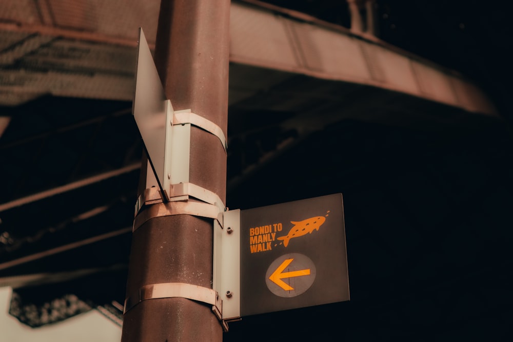 black and white street sign