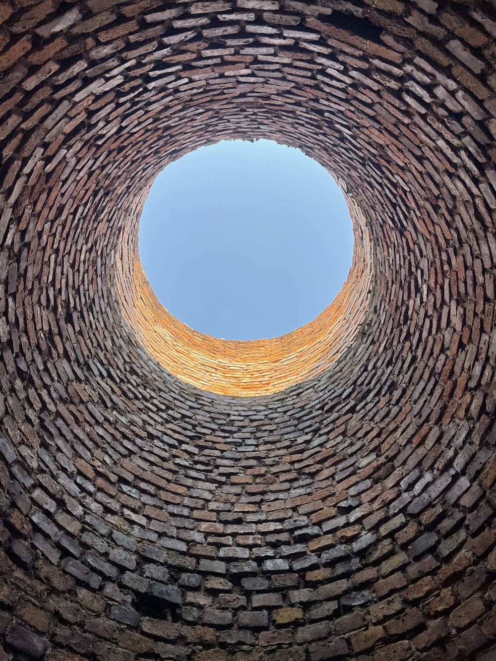 brown and gray round tunnel